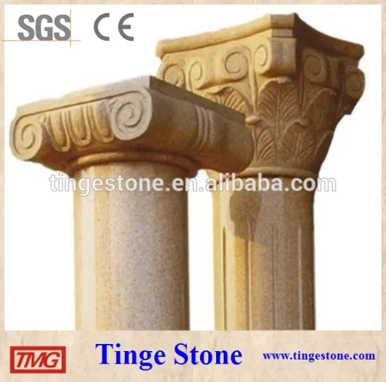 Natural stone column caps column head square designs