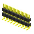 0,050 &quot;(1,27mm) κεφαλίδα PIN κατακόρυφη SMT Conn Single Row Double Plastic