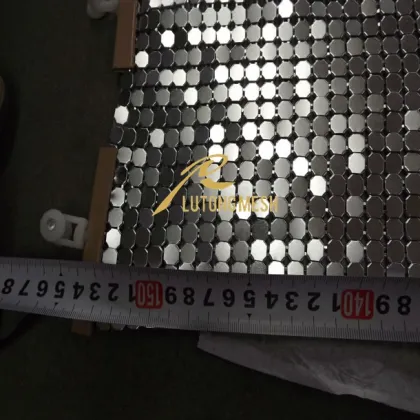 Metallic sequin cloth/Metallic fabric curtain