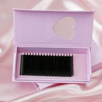 Wholesale Matte Black Cashmere Silk Premium Individual Eyelash Extension Trays for Volume Lash Extensions