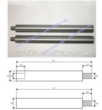 99.95% pure glass melting molybdenum electrode with threaded