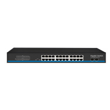 24ports 1000Mbps Ethernet kapcsoló 2 SFP -portdal