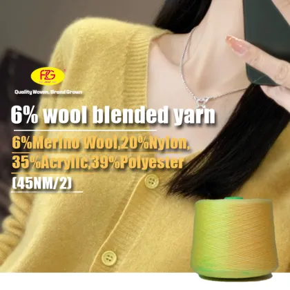 Premium Wool Blended Yarn with Nylon