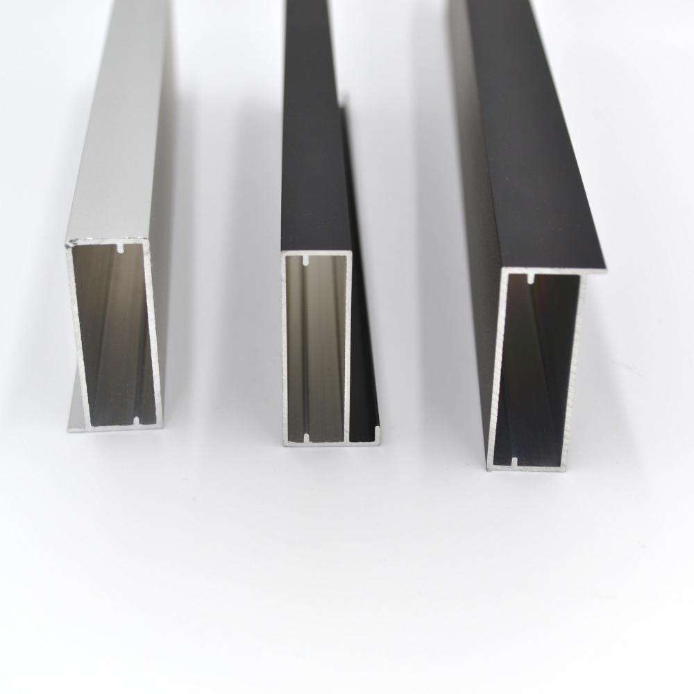 Profil en aluminium d'armoire en revêtement en poudre