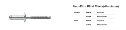 Hem-Firm Blind Rivets(Aluminum)