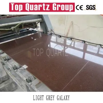 Brown starlight quartz stone slab