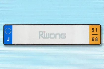 european license plate&blank license plate