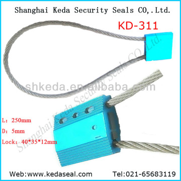 5.0mm adjustable length metal container cable seals lock KD-311