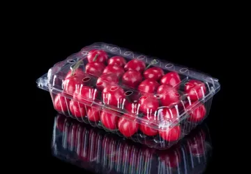 Disposable plastic Fruit Clamshell Packaging for store