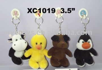 Stuffed Animals,Plush Animals, plush Cow,Plush Duck,Stuffed Bear,Stuffed Penguin Keychain
