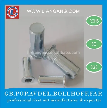 zinc plating blind rivet nut, rivet nut, rivnut