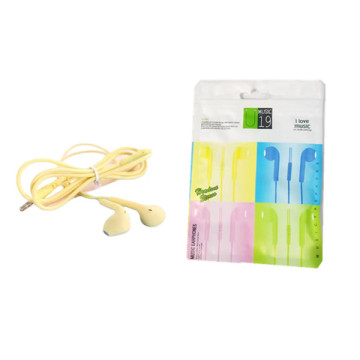 High Quality Frosted Macaroon 3.5mm Headphones with Microphone U19 Universal Earphones