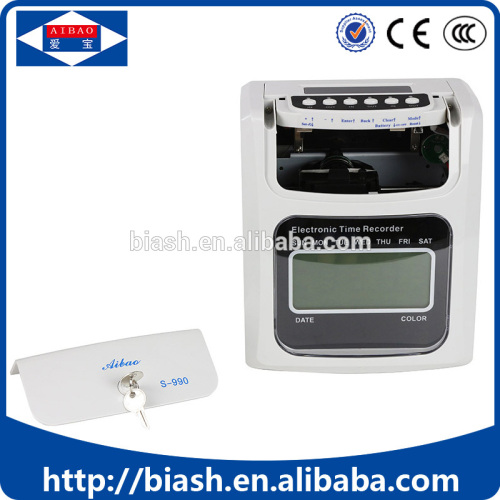 Employee Punch Card Time Attendance Machine, High Quality Employee