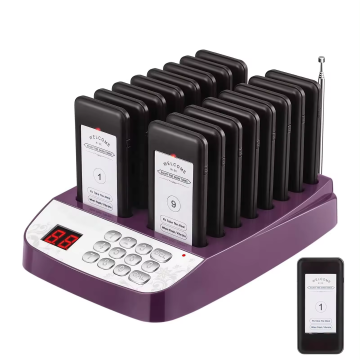 Stable Signal Wireless Coaster Pager System for Restaurant Queue Management