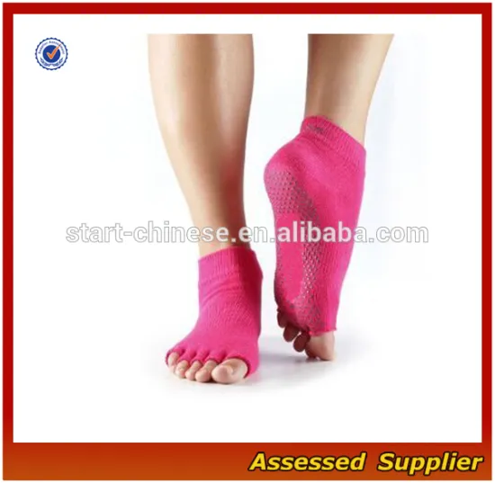 Popular Women's Non Slip Grip Half Toe Ankle Yoga Socks on Amazon --ZP115
