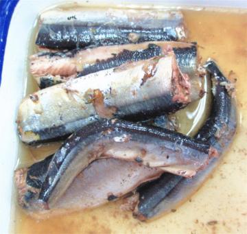 Canned Saury Fish in Brine