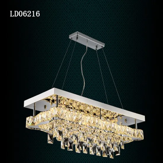 Led Square  Lighting Modern Crystal  Pendant