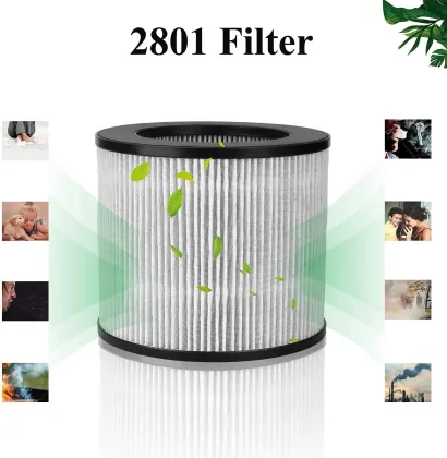 Top HEPA Air Filter Purifier Replacing Bissell 2801 Carbon Filter for Models 2780, 2780A, 27809