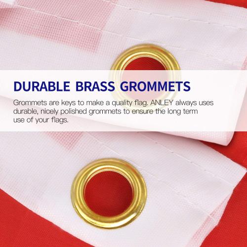 Custom Design Christian Flag with Brass Grommets