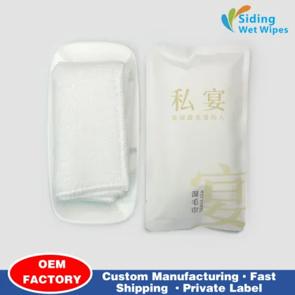Customized four sided sealed wet wipes