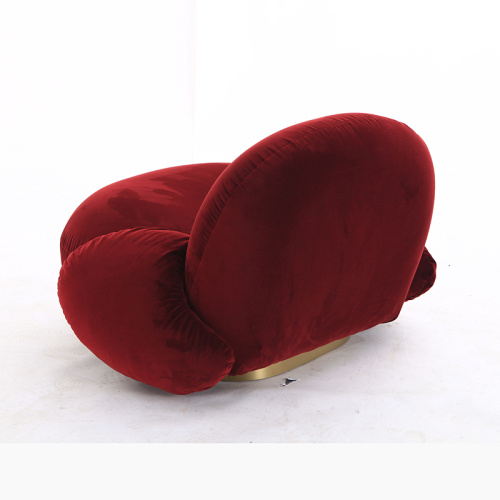 Cadeira de lounge de tecido Pacha com otomano