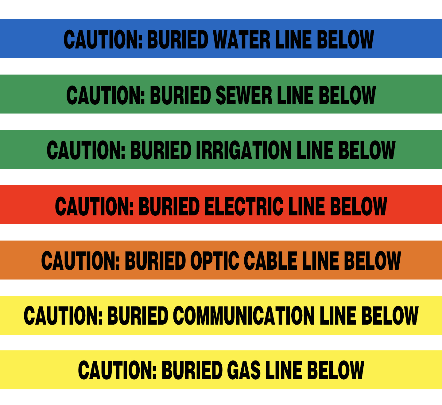 Underground Warning Tape