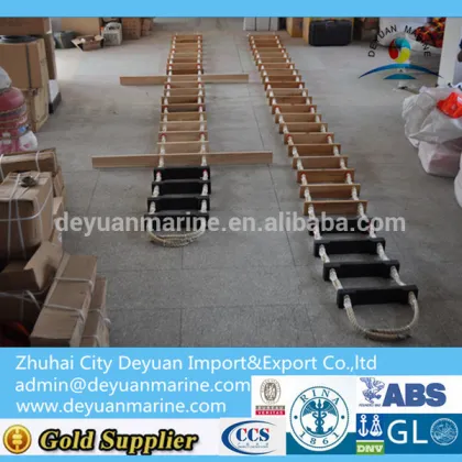 Marine SOLAS Pilot Rope Soft Ladder embarkation ladder escape rope ladder