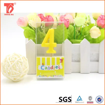 China good quality toothpick orange number candles