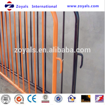 Safety traffic metal temporary fence pedestrian crowd control barrier