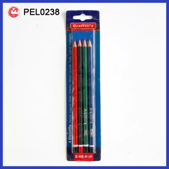 4 Grade Color Barrel Graphite Pencil