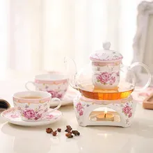 Luxury European Ceramic Vintage Flower Teapot Tea Cup and Saucer Set Porcelain Cups Afternoon Tea Sets

**Title:** Vintage European Porcelain Tea Set with Flower Design