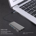 도킹 스테이션 MacBook 용 USB2.0 USB3.0 RJ45