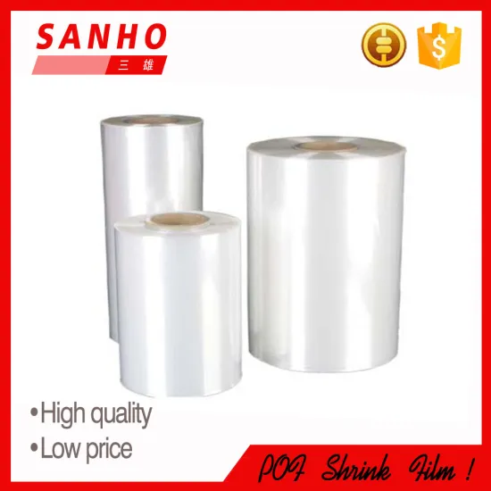 Plastic packaging chinese manufacturer POF transparent shrink film for bottle packaging