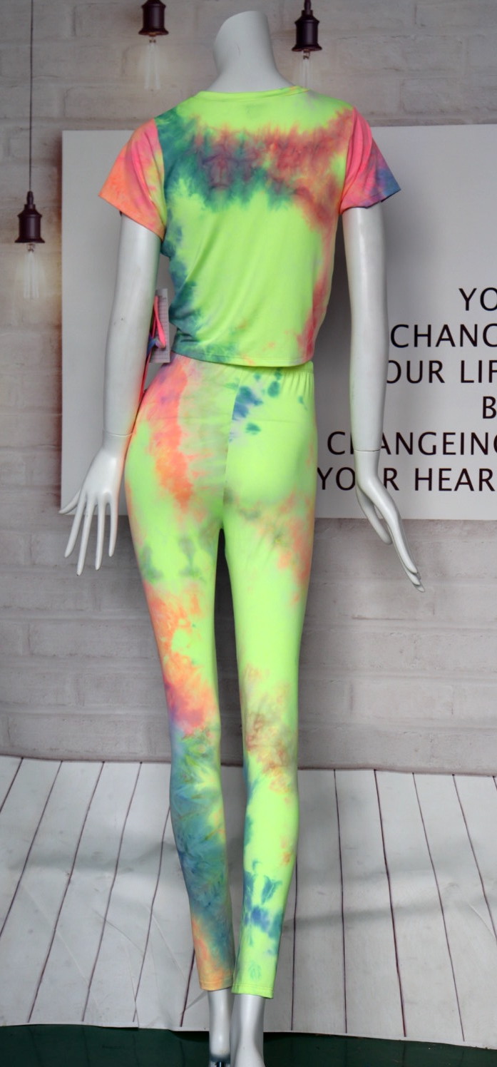 DTY Tie-die Fabric Women Suit
