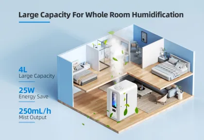 DOUHE 4L Large Capacity Ultrasonic Air Diffuser Humidifier