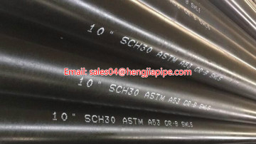 ASTM A53 Gr.B seamless bevel end pipes