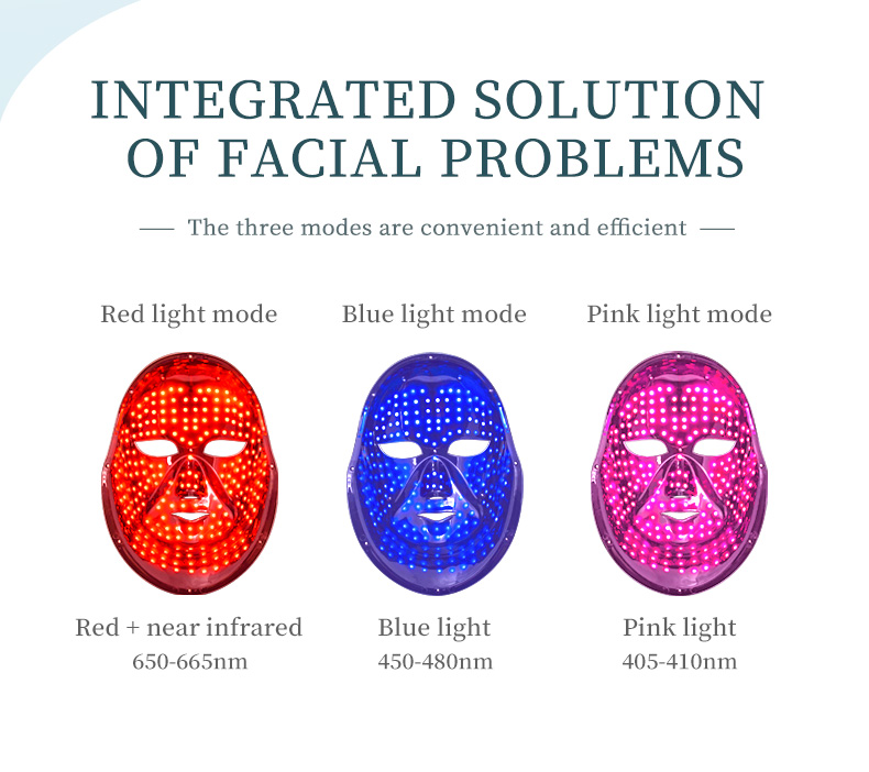LED Face Mask 7 Light Therapy Red Light Therapy for Face _05