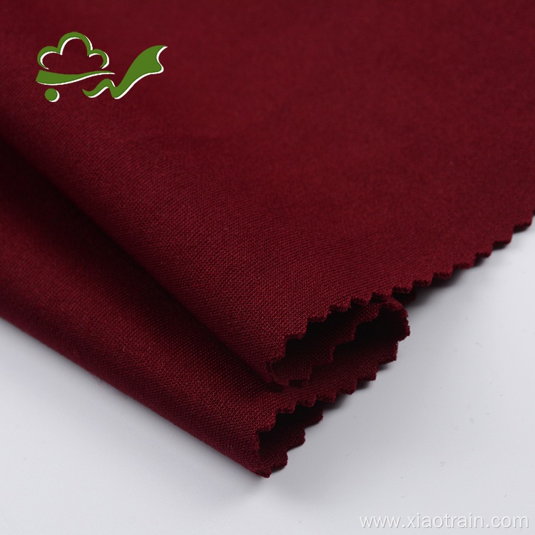 Polyester spandex thick interlock knitted fabric for garment