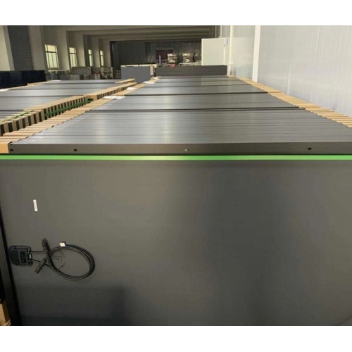 All Black Solar Panels in Europe Stock