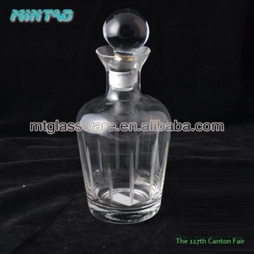 2015 New custom hand made whisky glass decanter with stopper and lids