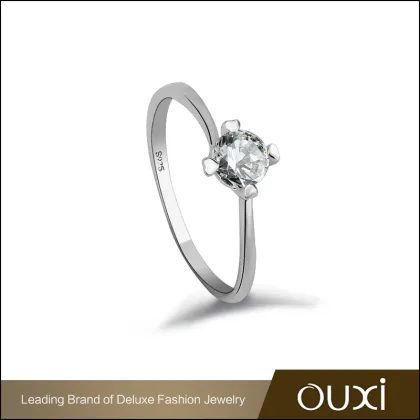 Fashion Value Design Women Wedding Diamond Jewelry 925 Silver Ring