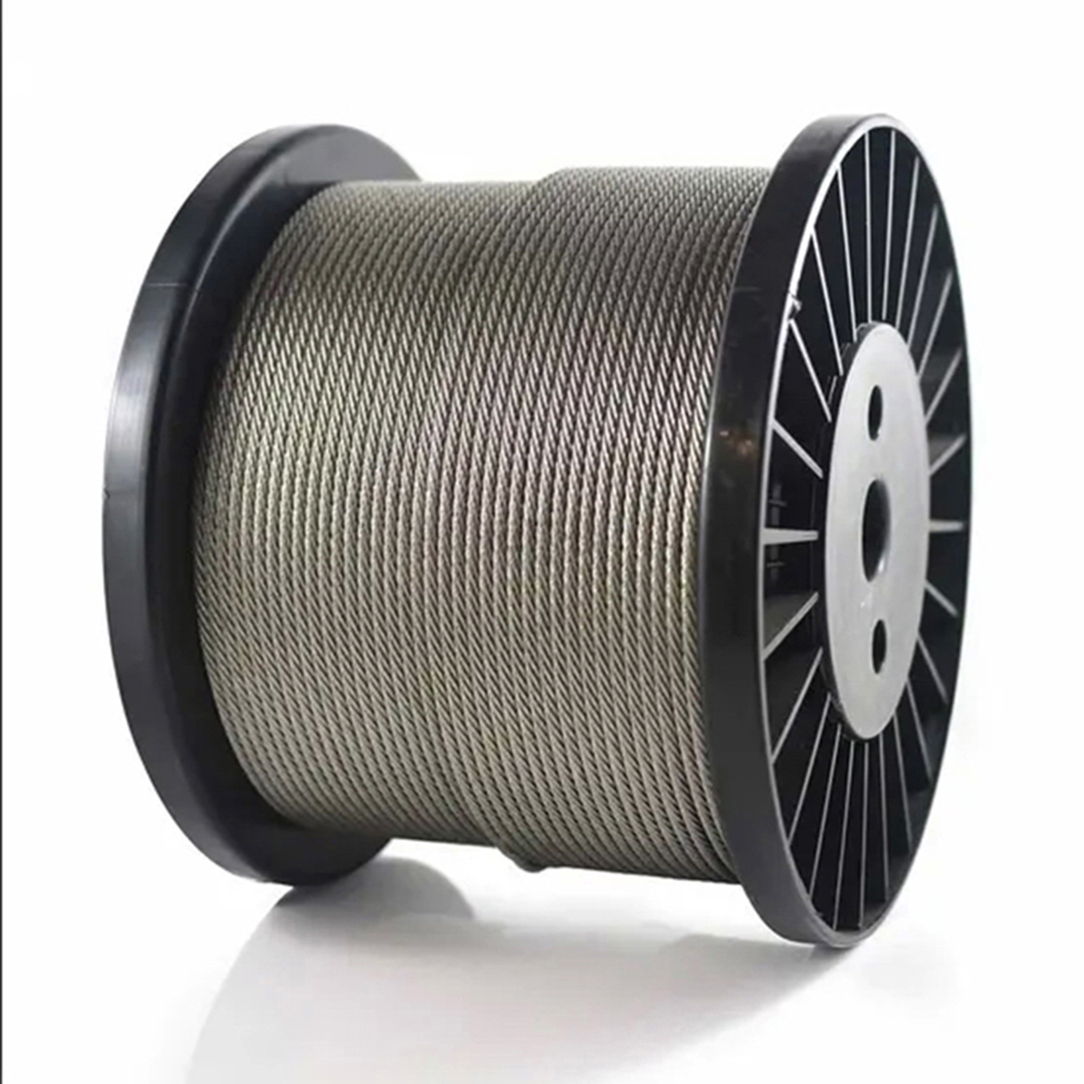 1X19 stainless steel wire rope 1/8in 304