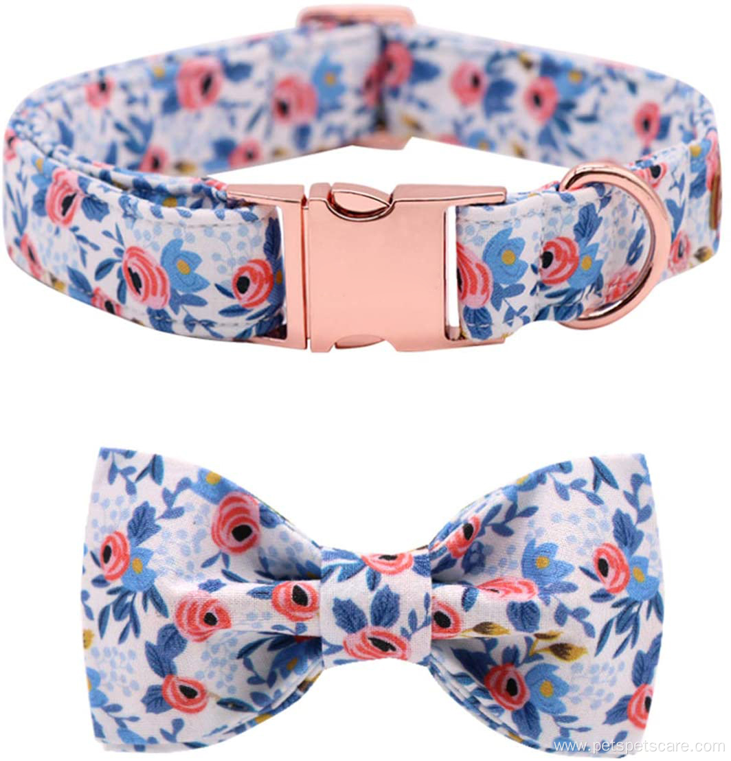 Dog Collar Bow Tie Collar Adjustable Collars Reflective