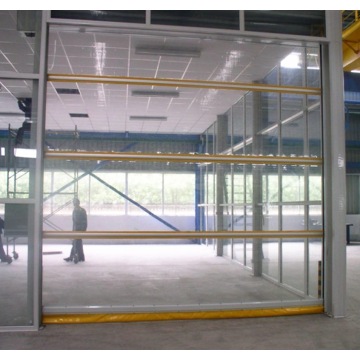 Transparint PVC-sluting Hoofd speed roller Shutter Door