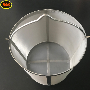 300 and 400 Micron 304 Stainless Steel Wire Mesh Grain Basket