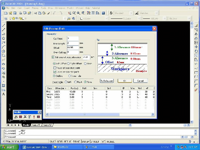 WinCut EDM system