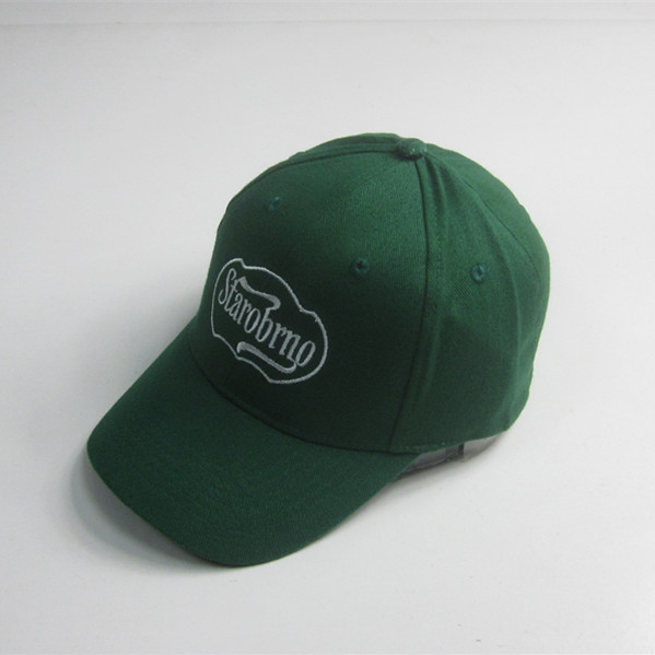 Adult Green 6 Panel Embroidery Baseball Cap