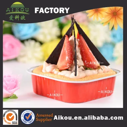 China wholesale smoothwall aluminum foil disposable cheesecake containers