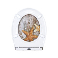 Duroplast Toilet Seat Soft Close in two-starfish pattern