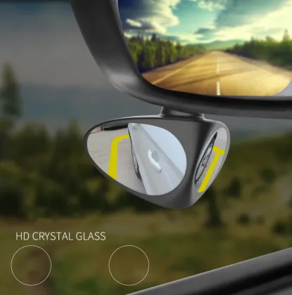 Dual-Vision Auxiliary Mirror: Car Rearview and Blind Spot Round Mirror